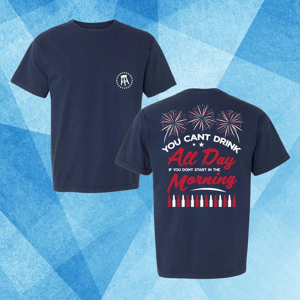 Cant Drink All Day Usa Pocket Tshirt 2 Sided